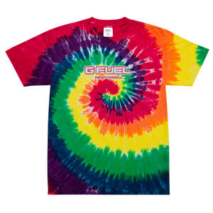 G FUEL Shaka Wear Tie-Dye T Shirt Sherbert Rainbow Streetwear Essentials XL